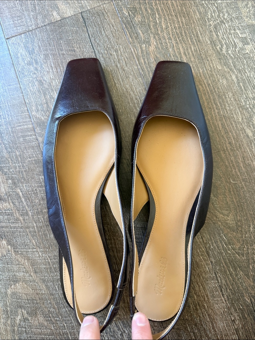 Madewell Slingback Shoes in Deep Purple